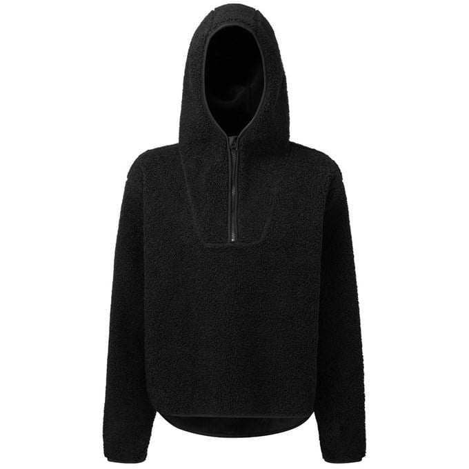 Women's TriDri® sherpa 1/4 zip hoodie TR089 Black