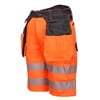 Portwest PW3 Hi-Vis Holster Shorts -Orange/Black