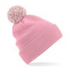 Beechfield Headwear Snowstar Duo Beanie Hat BC450 Dusky Pink/Off White