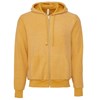 Unisex sueded fleece full-zip hoodie BE131 Heather Mustard