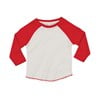 Baby baseball T BZ043WWWR612 Washed White/ Warm Red