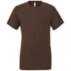 Unisex triblend crew neck t-shirt Brown Triblend