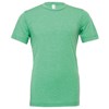 Unisex triblend crew neck t-shirt Grass Green Triblend