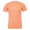 Unisex triblend crew neck t-shirt Orange Triblend