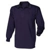 Long sleeve plain rugby shirt Navy/ Navy