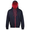 Varsity zoodie New French Navy/ Fire Red