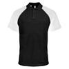Polo base ball contrast polo shirt Black/ Light Grey/ White