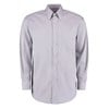 Corporate Oxford shirt long sleeved Silver Grey