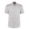 Corporate Oxford shirt short sleeved Silver Grey