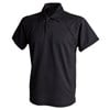 Piped performance polo Black/ Black