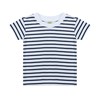 Short sleeve striped t-shirt LW27TWHON06 White/   Oxford Navy