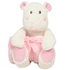 Hippo with blanket MM606WHPK White/  Pink