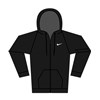 Nike men?s full-zip fitness hoodie NK389 Black/Black/White