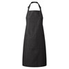Colours bib apron with pocket  Black Denim