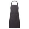 Colours bib apron with pocket  Charcoal