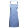 Colours bip apron with pocket Mid Blue