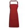 Colours bip apron with pocket Red