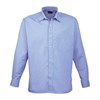 Long sleeve poplin shirt Mid Blue