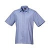 Short sleeve poplin shirt Mid Blue