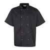 Studded front short sleeve chef