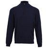 ¼ zip knitted sweater PR695NAVY2XL Navy