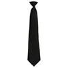 Colours fashion clip tie Black