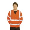 Portwest High Visibility Two Band & Brace Safety Work Jacket -Orange