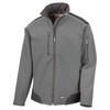 Ripstop softshell workwear jacket Grey/ Black