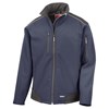 Ripstop softshell workwear jacket Navy/ Black