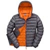 Urban snow bird hooded jacket Grey/ Orange