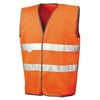 Safeguard motorist safety vest Fluorescent Orange