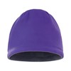 Reversible fleece skull hat Purple / Charcoal