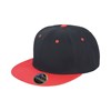 Core Bronx original flat peak-snapback dual colour cap Black/ Red