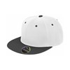 Core Bronx original flat peak-snapback dual colour cap White/ Black