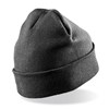 Recycled woolly ski hat  Charcoal Grey