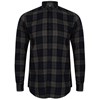 Brushed check casual shirt with button-down collar SF560NYCH2XL Navy Check