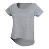 T-shirt with drop detail Heather Grey