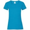 Lady-fit valueweight tee Azure Blue