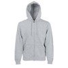 Premium 70/30 hooded sweatshirt jacket Heather Grey