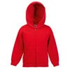 Premium 70/30 kids hooded sweatshirt jacket Red