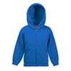 Premium 70/30 kids hooded sweatshirt jacket Royal Blue