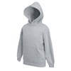 Premium 70/30 kids hooded sweatshirt Heather Grey
