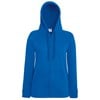 Lady-fit lightweight hooded sweatshirt jacket Royal Blue