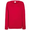Lady-fit lightweight raglan sweatshirt Red