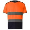 Hi-vis two-tone t-shirt (HVJ400) YK034 Orange/Navy