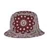 Bandana print bucket hat (5003BP)  Cherry/White