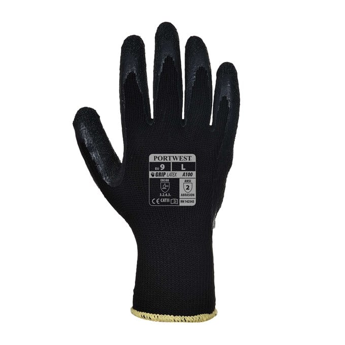 Portwest General Handling Latex Palm Dipped Grip Glove -A100 A100