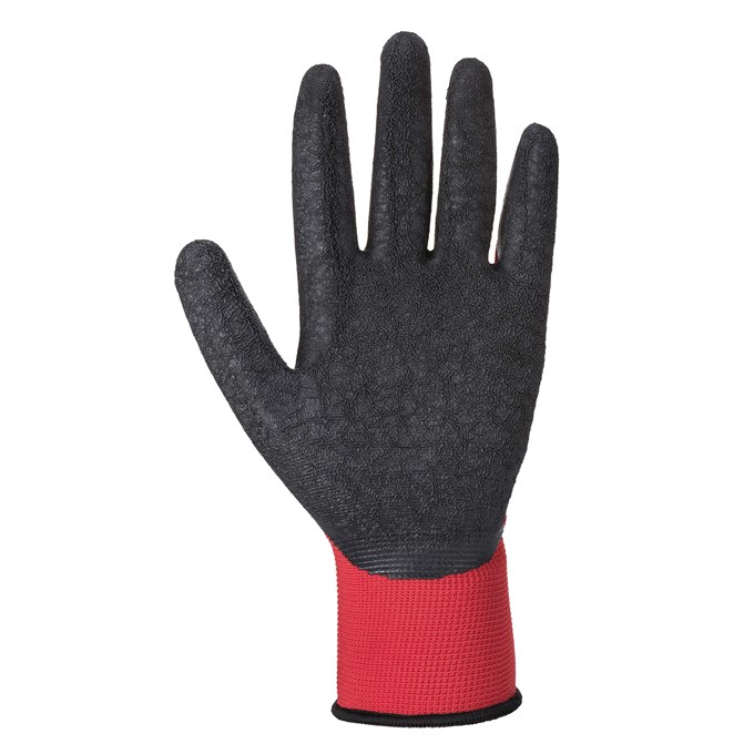Portwest Adult's Flex Grip Latex Glove -Red/Black