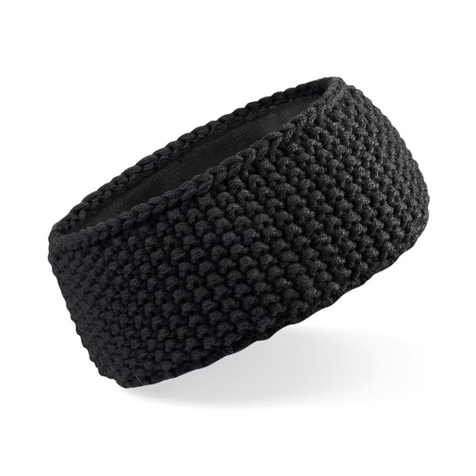Slopeside waffle headband Black