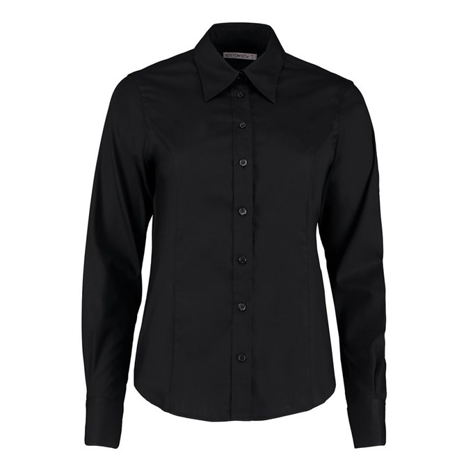 Kustom Kit Women's corporate Oxford long sleeved blouse KK702